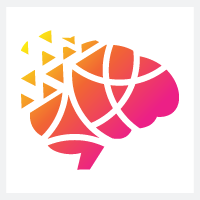 Pixel Brain Pro Branding Logo