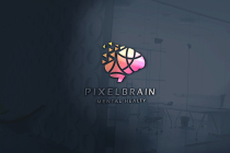 Pixel Brain Pro Branding Logo Screenshot 1