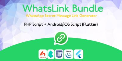 WhatsLink Bundle - PHP Script And Flutter App