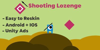 Shooting lozenge Unity 2D Game