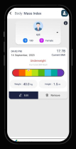 Personal Health Tracker - Android App Template Screenshot 2