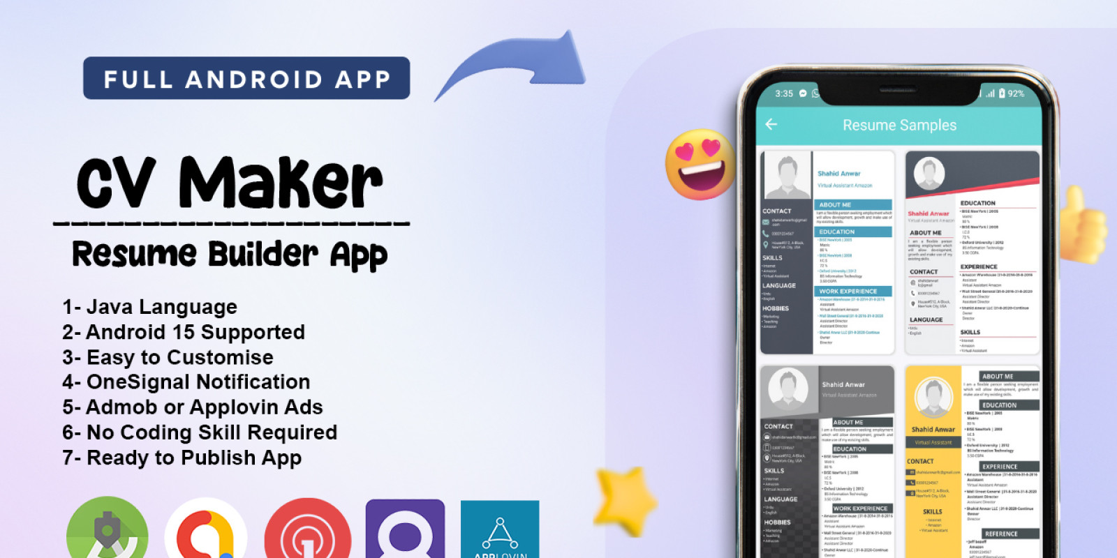 CV Maker App Preview