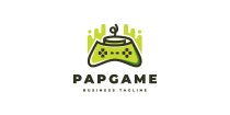 Paper Game Logo Template Screenshot 1