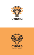 Human Cyborg Logo Template Screenshot 3