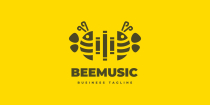 Bee Music Logo Template Screenshot 2