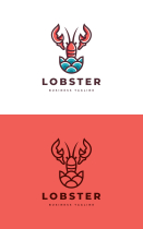 Ocean Lobster Logo Template Screenshot 3