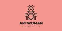 Art Woman Logo Template Screenshot 2