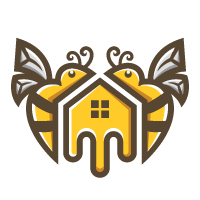 Bee House Logo Template