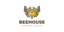 Bee House Logo Template Screenshot 1