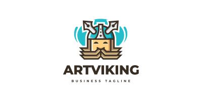 Art Viking Logo Template