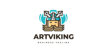Art Viking Logo Template Screenshot 1