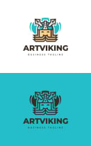 Art Viking Logo Template Screenshot 3