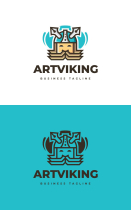 Art Viking Logo Template Screenshot 3