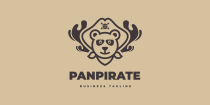 Panda Pirate Logo Template Screenshot 2