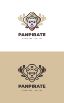 Panda Pirate Logo Template Screenshot 3