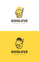 Dog Love Logo Template Screenshot 3