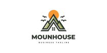 Mountain House Logo Template Screenshot 1