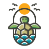 Ocean Turtle Logo Template