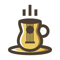 Coffee Music Logo Template