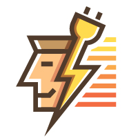 Electrical Man Logo Template