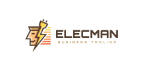 Electrical Man Logo Template Screenshot 1