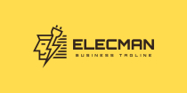 Electrical Man Logo Template Screenshot 2