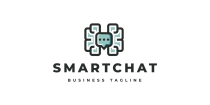 Brain Smart Chat Logo Template Screenshot 1