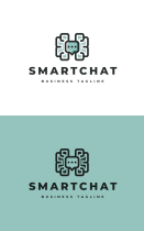 Brain Smart Chat Logo Template Screenshot 3