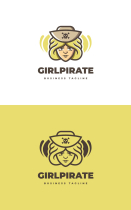 Girl Pirate Logo Template Screenshot 3