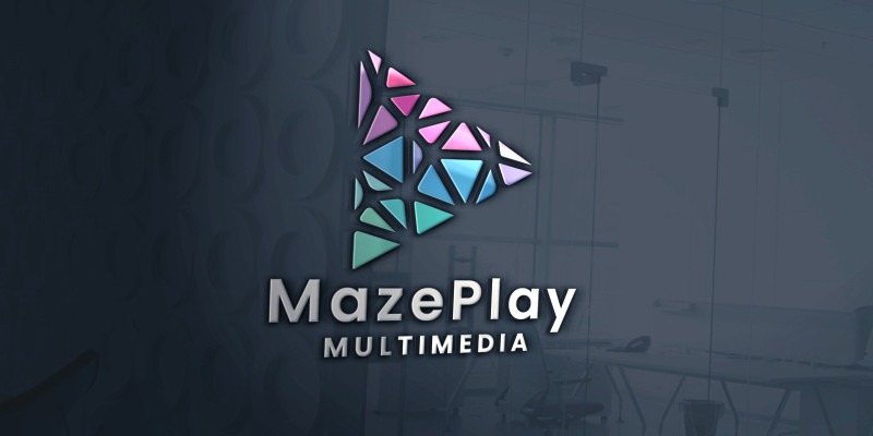 Maze Play Pro Branding Logo