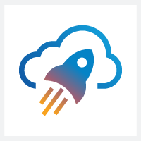 Cloud Rocket Pro Branding Logo