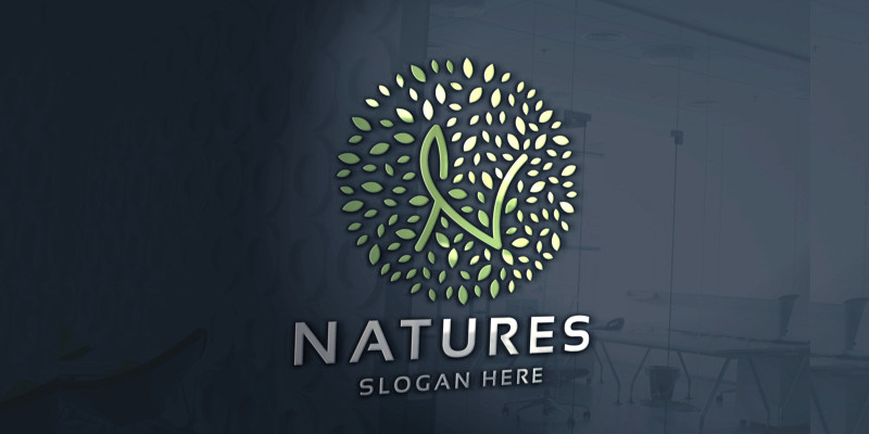 Natures Letter N Pro Branding Logo