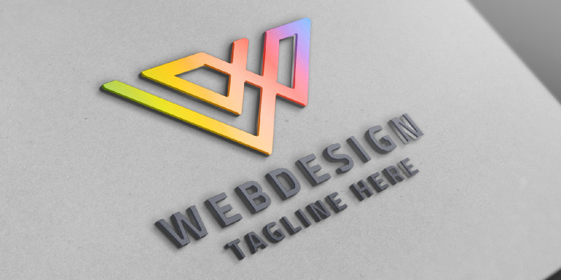 Web Design Letter W Pro Branding Logo