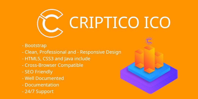 Criptico ICO - Cryptocurrency ICO HTML Template