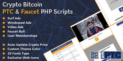 EmPTC - Crypto Bitcoin PTC And Faucet Script