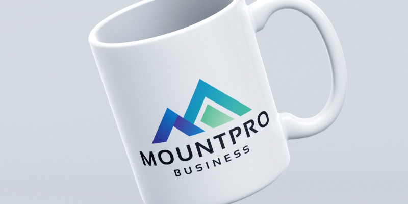Mount Pro Letter M Branding Logo
