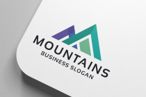 Mountains Letter M Pro Branding Logo Screenshot 1