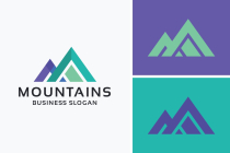 Mountains Letter M Pro Branding Logo Screenshot 3