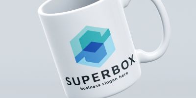 Super Box Letter S Pro Branding Logo
