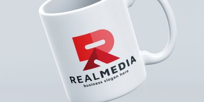 Real Media Letter R Pro Branding Logo