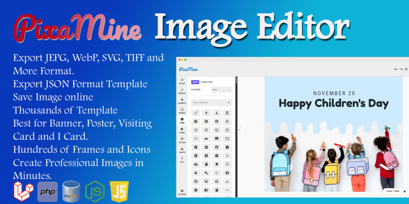 Pixamine - Laravel Image Editor
