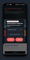 Live Time Password Lock Screen - Android App Templ Screenshot 6