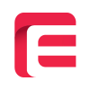 E letter mark monogram logo design 