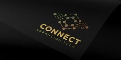 C Letter Blockchain Crypto Tech Logo Design