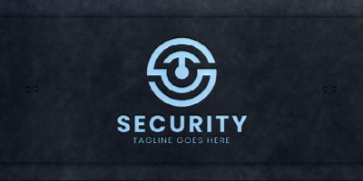 S Letter Monogram Security Logo Design