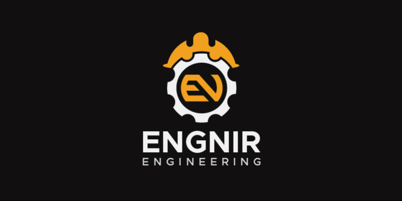 En Letter Engineering Engineer Logo Design