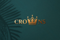 W Letter Crown Wordmark Logo Design Screenshot 1