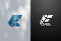 Letter E Square Modern Minimalist Logo Screenshot 4