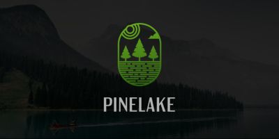 Pinelake Outdoor Nature Landscape Logo