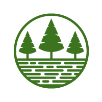 Outdoor landscape nature pine tree logo